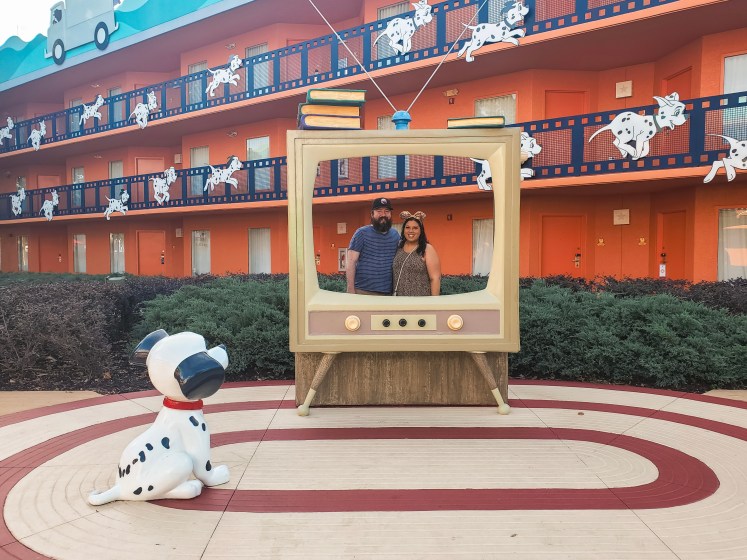 Disney's All-Star Movies Resort 101 Dalmatians photo opp
